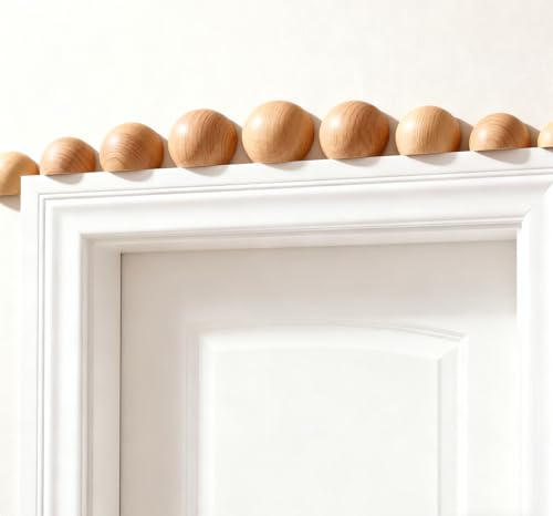 Natural Half Wooden Balls, Unfinished Beech Wood Hemisphere, Semicircle Smooth Wood Spheres for Crafts, DIY Projects and Home Decor, No Hole(Size:12cm（1pcs）) - size: 12cm（1pcs）