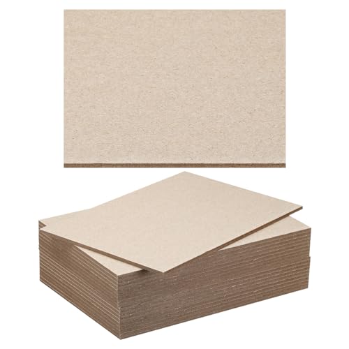 PATIKIL 7x5x0.12" Chipboard Sheets, 20Pcs 120PT Thick Book Board Binders Board Sturdy Bookbinding Supplies for Book Binding Cover, Gray - color: Gray, size: 7x5x0.12"
