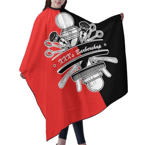 Custom Barber Cape, Personalized Haircut Salon Cape for Men - color: Barber Style 1