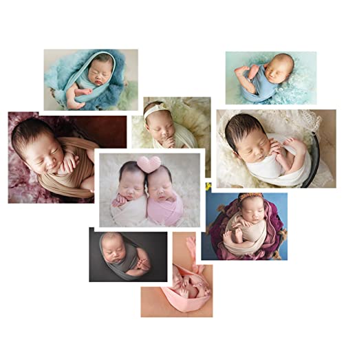Zeroest Newborn Photography Stretch Wrap Boy Girl Baby Wraps Photography Props - Baby Photo Prop Stretch Blanket (White) - color: White
