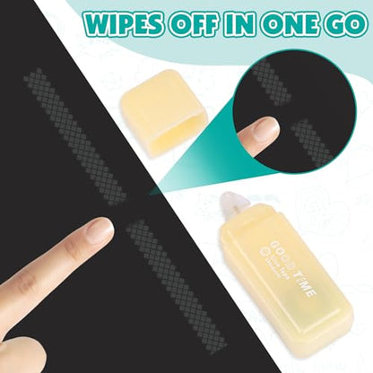 8 Pack Double Sided Glue Tape Roller for Scrapbook Supplies, Glue Tape Runner for Scrapbooking Journaling Art School Office Supplies for Kids and Adults, Gift Wrap, 0.24IN x 20FT（Patented）