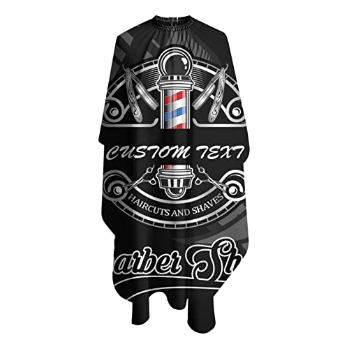 Custom Barber Cape, Personalized Haircut Salon Cape for Men - color: Barber-1