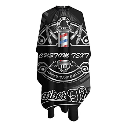 Custom Barber Cape, Personalized Haircut Salon Cape for Men - color: Barber-1