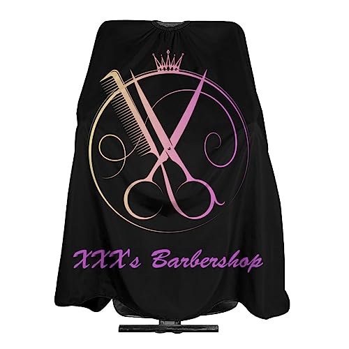 Custom Barber Cape, Personalized Haircut Salon Cape for Men - color: Barber-salon 2
