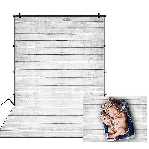 AOFOTO 3x5ft Vintage Wooden Board Background Wood Plank Photography Backdrop Hardwood Fence Panels Kid Baby Boy Girl Artistic Portrait Photoshoot Studio Props Video Drape Wallpaper - size: 3x5ft