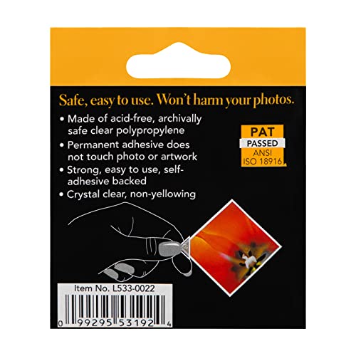 Lineco Infinity 0.625" Acid-Free Archival Photo Corners Self Adhesive, Pressure Sensitive, Non-Yellowing, Mounting for Pictures, Scrapbook, DIY, Displaying Posters (Pack of 500), 2 Pack - color: Pack of 2