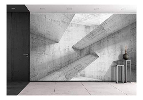 wall26 - Abstract Concrete Construction Background - Removable Wall Mural | Self-Adhesive Large Wallpaper - 66x96 inches - color: Artwork - 17, size: 66"x96"