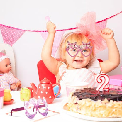 36 Pcs Butterfly Party Favors for Girls Kids, Paper Eyeglasses for Birthday Party Supplies, Spring Easter Decorations, Photo Booth Props, Bulk Goodie Bag Stuffers, Classroom School Rewards - style: Butterfly