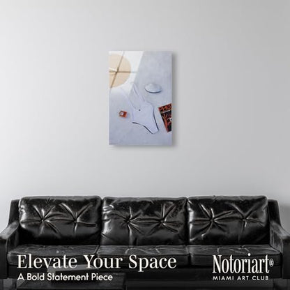 Beach Day Flat Lay Acrylic Print Fashion Photography by Notoriart, Ready to Hang, 20 x 30 - size: 30"L x 20"W