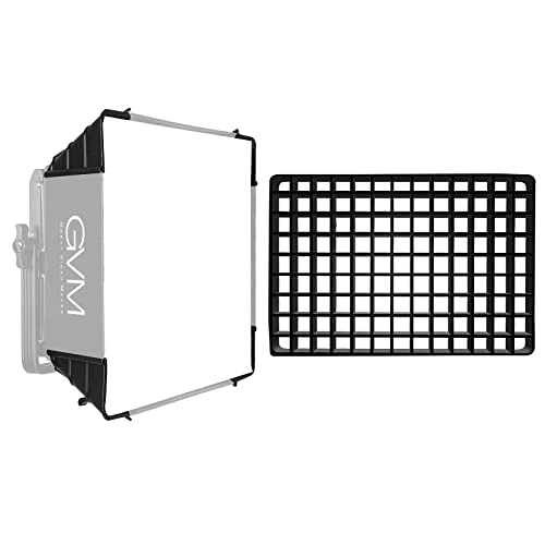 GVM Foldable Softbox Diffuser with Grid Beehive for RGB 1500D Series LED Video Light, Suitable for Studio Lighting, Portrait Photography, Video Lighting, Led Panel