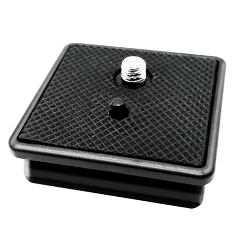 41mm (1-5/8") Quick Release Plate, Universal Camera Tripod Mount Adapter with Tool-Free Thumb Screw for 41x41mm Square Socket Tripod Heads - size: 41 MM