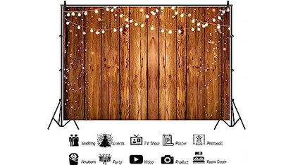 YYNXSY Brown Wood Backdrops for Photography Vintage Brown Background Thin Vinyl Material Applicable to Baby Shower Banners Photo Booth Studio Props 7X5FT YY-516