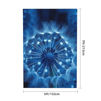 Blue Dandelion Backdrop Background for Photography 5x7ft Photobooth Professional Photo Backdrop Curtains Video Photography Studio Photo Backgrounds Banner Booth Background Screen Parties - color: Blue Dandelion