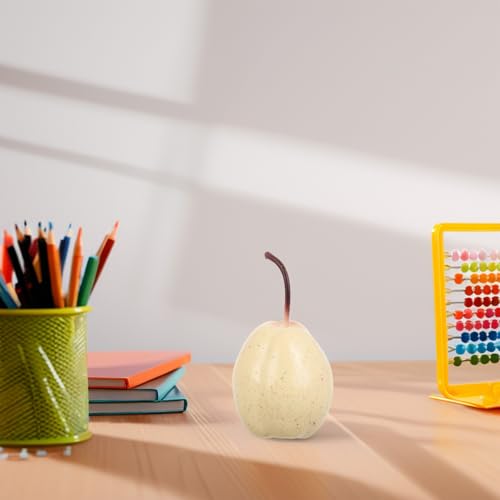 UPKOCH Artificial Pears Faux Fruits Plastic Realistic Pear Decorations 1pcs Food Display Props for Home Kitchen Restaurant Table Ornament