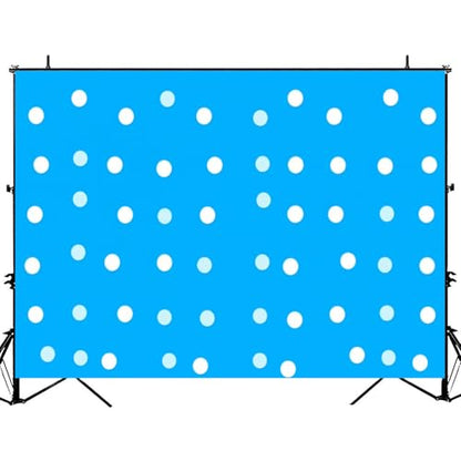 5x7ft Photography Backdrop Blue Polka Dot Gradient Effect Photo Backdrop Photography Background for Photoshoot Portrait Video Party Photo Studio Prop Booth - color: Color9