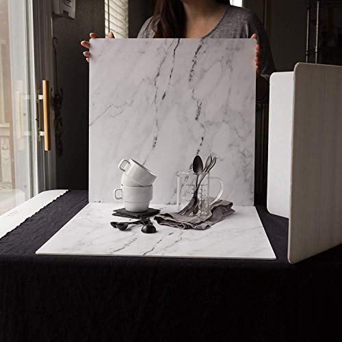 Bessie Bakes Marble Replicated Photography Backdrop 19.5 Inch x 19.5 Inch Square 3 mm Thick