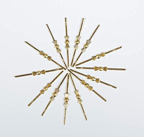 Dong Huang 300pcs Bow Tie Crystal Connectors, Chandelier Connectors Clips Pins, Lamp Part Chlips, Hook for Crystals Replacement, Fastening Parts
