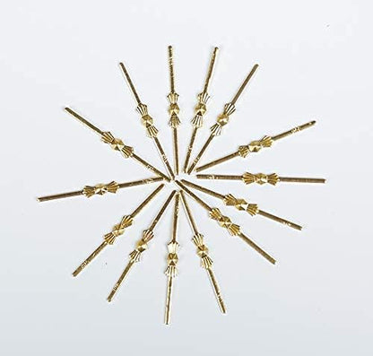 Dong Huang 300pcs Bow Tie Crystal Connectors, Chandelier Connectors Clips Pins, Lamp Part Chlips, Hook for Crystals Replacement, Fastening Parts