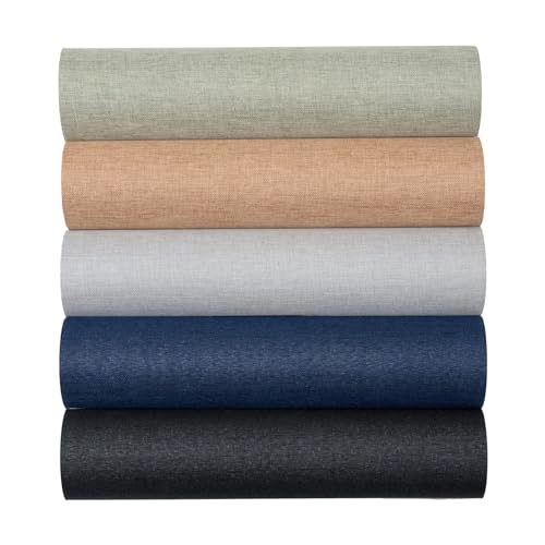 10pcs Book Cloth,14”x10”,Fabric Surface and Paper Backed for Book Binding Fabric,5 Colors Bookbinding Cloth for DIY Book Cover,Bookbinding Paper (Style B) - color: B