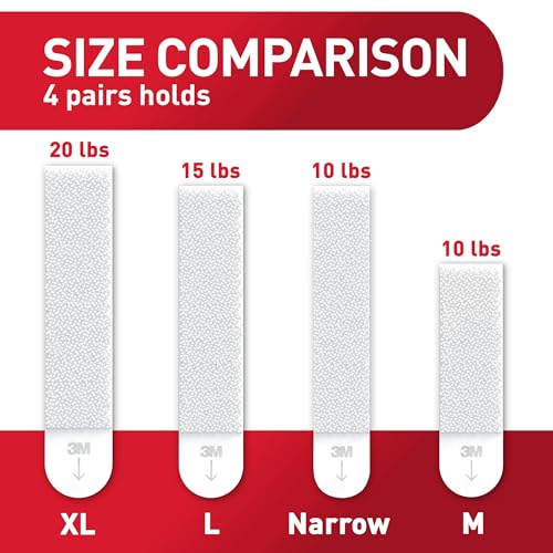 Command 15 lb Large Picture Hanging Strips 14 Pairs (28 Strips), Damage-Free Hanging Picture Hangers, No Tools Wall Hanger for Home Decor, White Adhesive - style: 14 Pairs