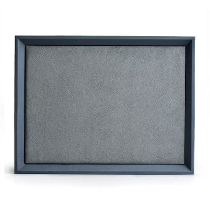 Oirlv Premium Leather Flat Jewelry Tray Jewelry Display Organizer Plate,Catchall Tray, Nightstand or Dresser Organizer(Large) - size: Large