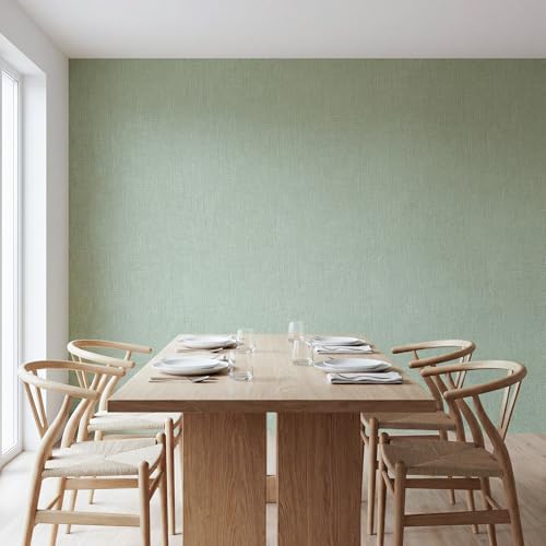 WADILE Grasscloth Peel and Stick Wallpaper 15.7in x 78.7in, Textured Contact Paper for Cabinets, Faux Linen Wall Paper Pull and Stick, Fabric Vinyl Wallpaper Self Adhesive Light Green - color: Light Green, size: 15.7" x 78.7"