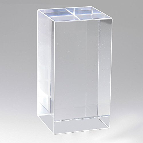 Mirart Clear Acrylic Cube (3" x 2" x 2") - size: 3" x 2" x 2"