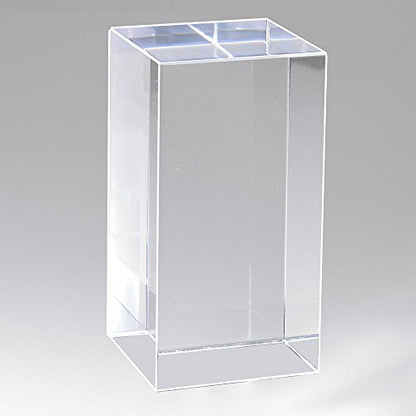 Mirart Clear Acrylic Cube (4" x 2" x 2") - size: 4" x 2" x 2"