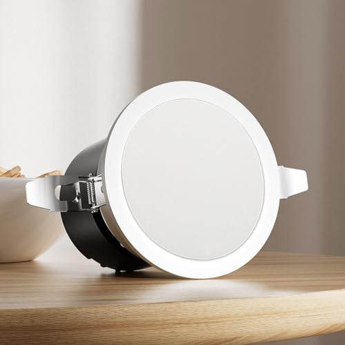 HOMSFOU 2pcs Lampshade Diffuser: 7 Inch Anti-Glare Soft Light Diffuser For Ceiling Lamps - Cloth Lampshade with Stickers For Nursery Bedroom Living Room (White) - color: White, size: 7.0in