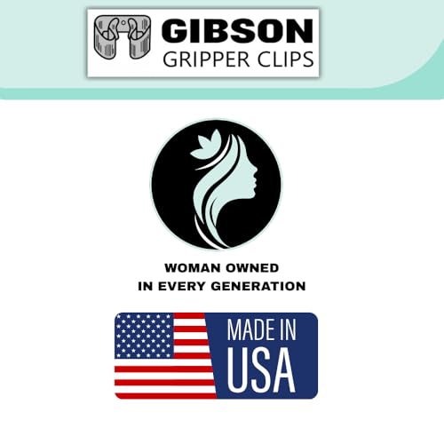 Spring Clip, Grip Clip, 4 pack, Holds 1 3/4-2 Inch Diameter with Screws, Broom, Pipe, Tool Holder for Wall, Truck, Garden, Gibson Gripper Clips, Part 250-FC, Made in USA (4)