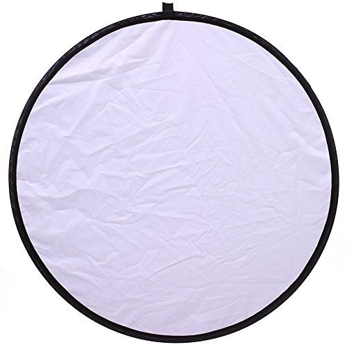 43"/110cm 5-in-1 Light Reflector for Photography Collapsible Multi-Disc Round with Bag - Translucent, Gold, Silver, Black and White for Studio Photography Lighting and Outdoor Lighting - size: 43inch 5in1