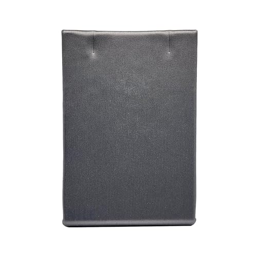 MOOCA 6 Pcs Steel Gray Faux Leather Earring Display Stand Necklace, Pendant Jewelry Organizer Display Holder for Earring, Pendant, Necklace Stand for Showcase, Steel Gray - color: Steel Grey Faux Leather