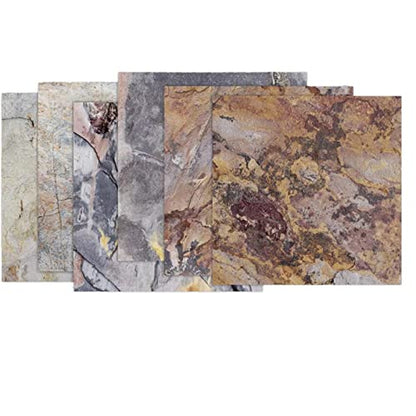 Scrapbooking Paper 24x Stone Texture Patterned Paper Pad Card Stock Decor 6'' Background Paper for Holiday Photo Album 6 Background Paper Handmade Stone Texture Scrapbooking Paper Pad Gift
