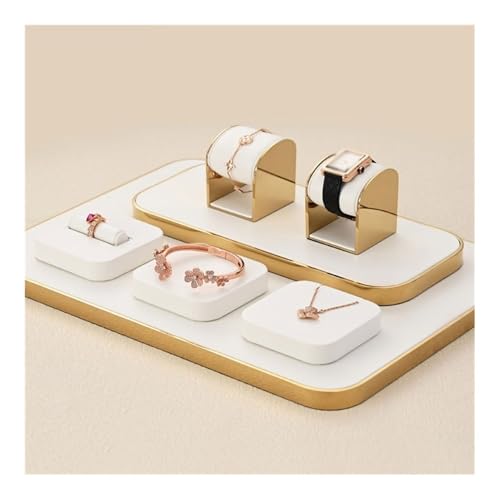 Necklace Display 7 Pieces Jewelry Display Stand Light Luxury Ring Bracelet Watch Necklace Counter Jewelry Display Props Display Stand
