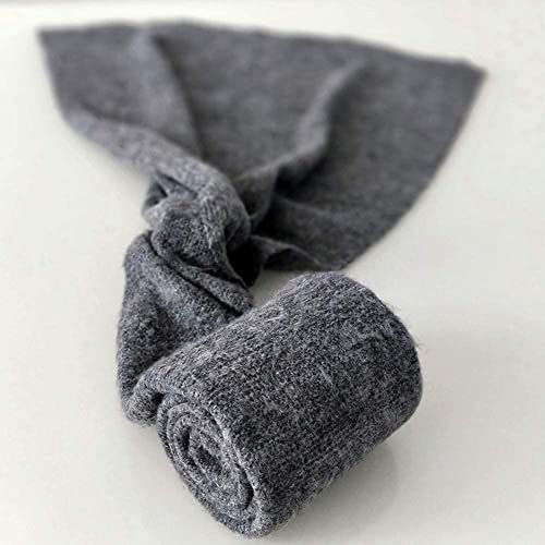Newborn Baby Boy Girl Photography Props Bow Wrap, Posing Aid, Hat and Blanket Set of 4 Pcs - color: Gray