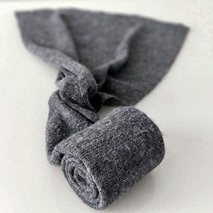 Newborn Baby Boy Girl Photography Props Bow Wrap, Posing Aid, Hat and Blanket Set of 4 Pcs - color: Gray