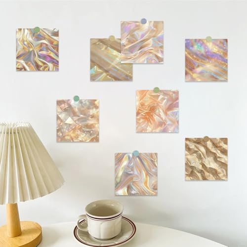 PRSTINCOL Scrapbook Paper,16 Sheets 5.8x5.8 Inch Dazzling Lights Style Scrapbook Supplies,Single-Sided Vibrant Origami Decoupage Paper for Diy Crafts, Card Making, Art Journaling - color: Dazzling lights