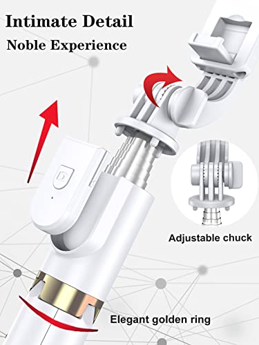 Selfie Stick Tripod with Wireless Remote, 46'' Cellphone Selfie Stick Tripod with LED Fill Light, for iPhone 16/15/14/14 pro/13/13 Pro/12/11/11 Pro/XS Max/XS/XR/X/8/7 and Android Smartphone(Upgrade)