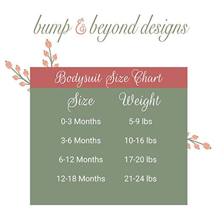 Bump and Beyond Designs Surprise Pregnancy Announcement Grandparents Newborn Bodysuit - color: Heather Grey, size: 0-3 Months