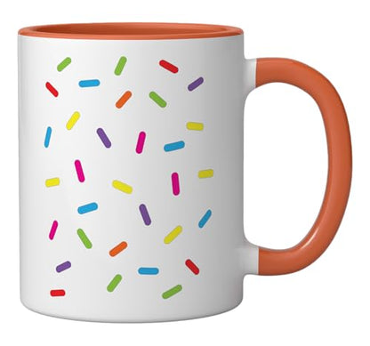 Ice cream Sprinkles Shirt Halloween Costume Easy Ceramic Mug, Orange/White - color: Orange/White