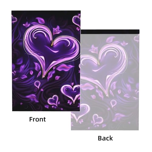 Purple Love Backdrop Background for Photography 5x7ft Photobooth Professional Photo Backdrop Curtains Video Photography Studio Photo Backgrounds Banner Booth Background Screen Parties - color: Purple Love
