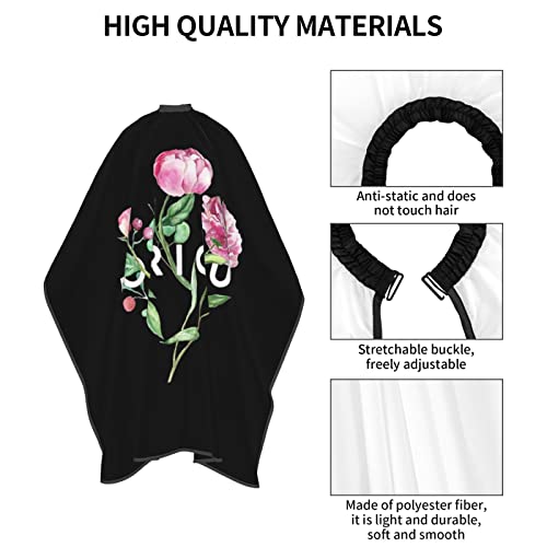 Puerto Rico Barber Cape With Adjustable Closure, Hairdressing Haircut Apron Barber Cover Gown For Hairdresser Styling Home - color: Puerto Rico Floral