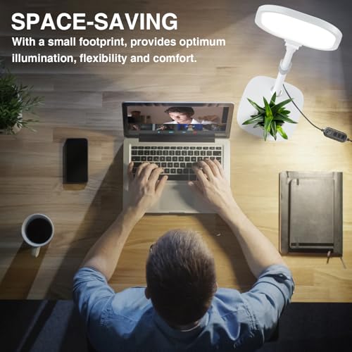 White 1Pack Video Conference Lighting for Zoom Meeting, Ring Light for Desk with Flexible Stand - size: White 1Pack