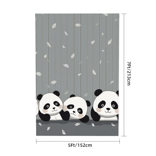 Funny Baby Panda Backdrop Background for Photography 5x7ft Photobooth Professional Photo Backdrop Curtains Video Photography Studio Photo Backgrounds Banner Booth Background Screen Parties - color: Funny Baby Panda