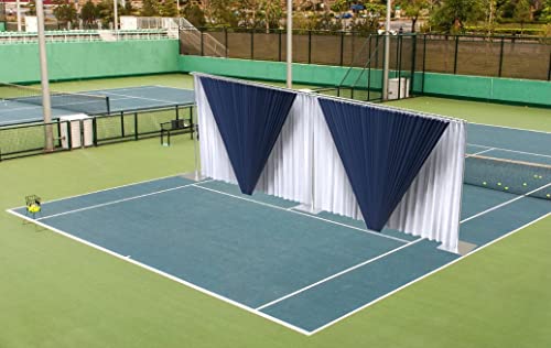 Adjustable Heavy Duty Portable Pipe and Drape Backdrop Kit 10FT x 20FT Double Crossbar Easy Set Up for Wedding&Party&Photography&Baby Show&Display (No Drape)，But Not for Flower Walls/TVs/Heavy Items - size: 10FT x 20FT & Double Crossbar & No Drape