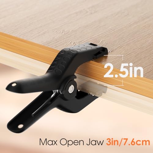 Backdrop Clamps Clips - 6in - Large Spring Clamps for Backdrop Stand, 6 Pack Heavy Duty Plastic Muslin Photo Clamp for Photography Photobooth, Balloon Arch, Woodworking - size: 6in