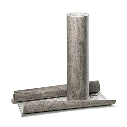 VViViD Grey Concrete Textured Finish Vinyl Sheet Film (16 Inch x 6.5ft) - size: 16" X 6.5ft