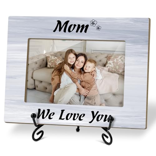 Mom We Love You Picture Frame - Frame Gifts For Mother, Gifts For Mothers Day Birthday Thanksgiving Christmas, 4x6 Photo Frame for Tabletop Display Desk Decor - 05 - color: Frame05