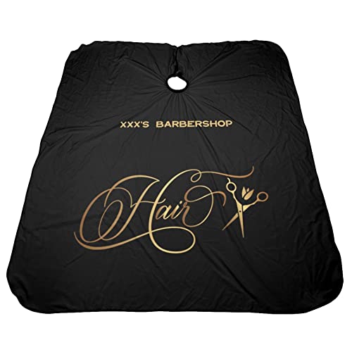 Custom Waterproof Barber Cape Personalized Text Barber Shop Salon Cape for Men Customized Hair Cutting Cape - color: Barbershop