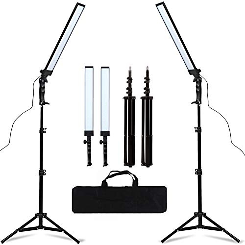 180 LED Light Photography Studio LED Lighting Kit Handheld Wand Stick Adjustable Light with Stand Tripod and Bag for Photographic Video Fill Light, Live Streaming, Portrait, Product, Tattoo